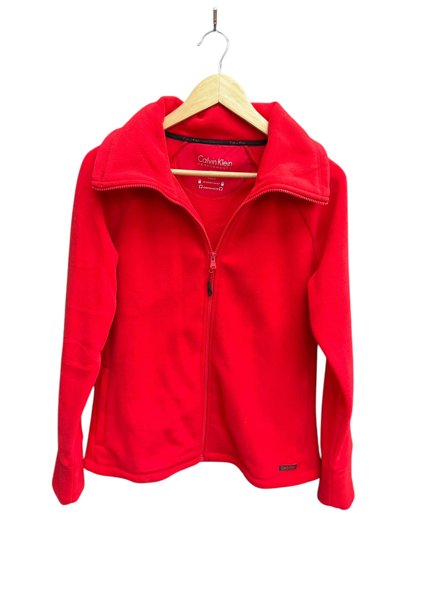 Jacket Fleece By Calvin Klein Performance In Red, Size: M