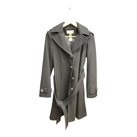 Coat Wool By Michael By Michael Kors In Black, Size: S