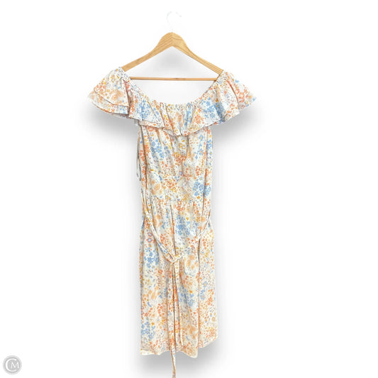 Dress Casual Midi By Lane Bryant In Floral Print, Size: 1x