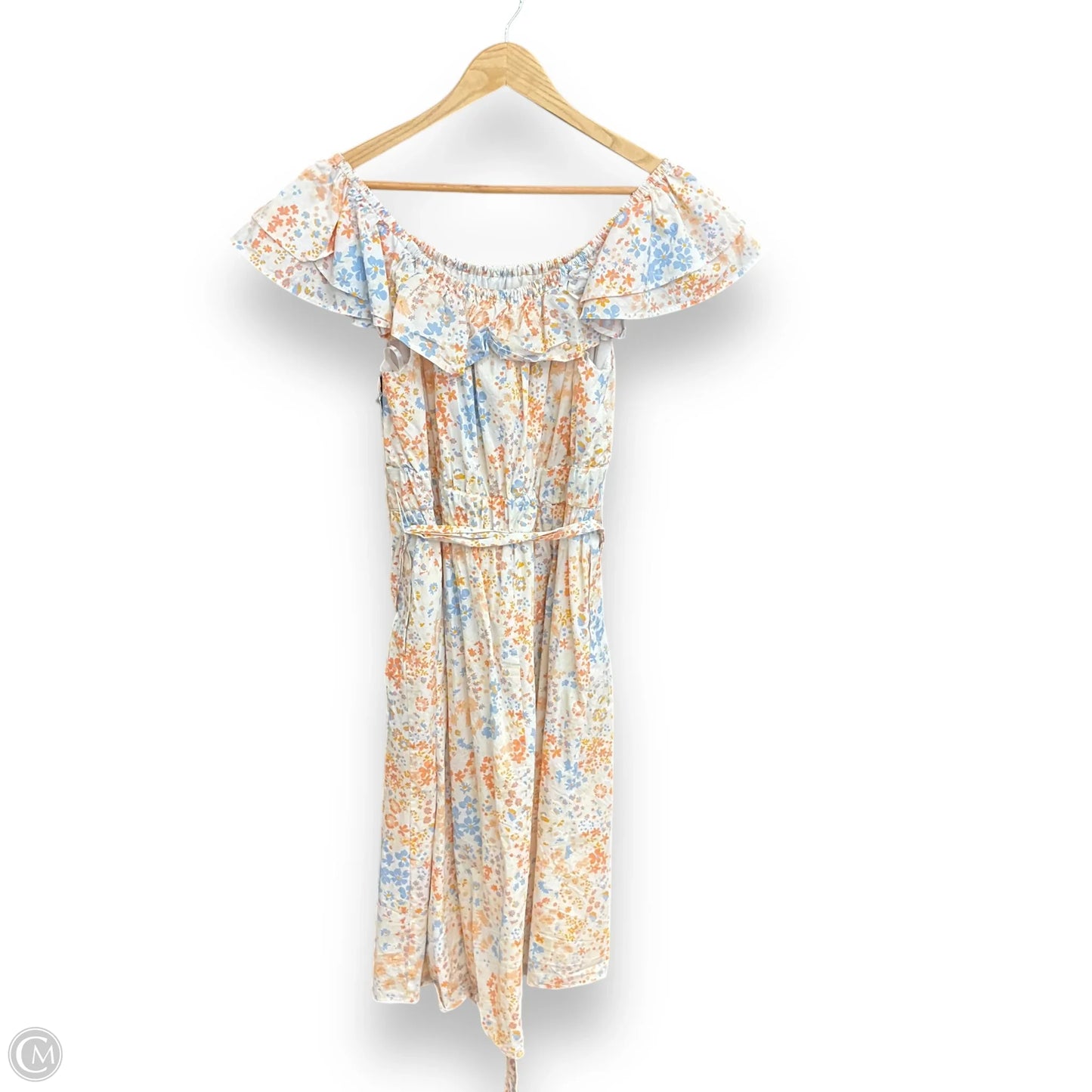 Dress Casual Midi By Lane Bryant In Floral Print, Size: 1x