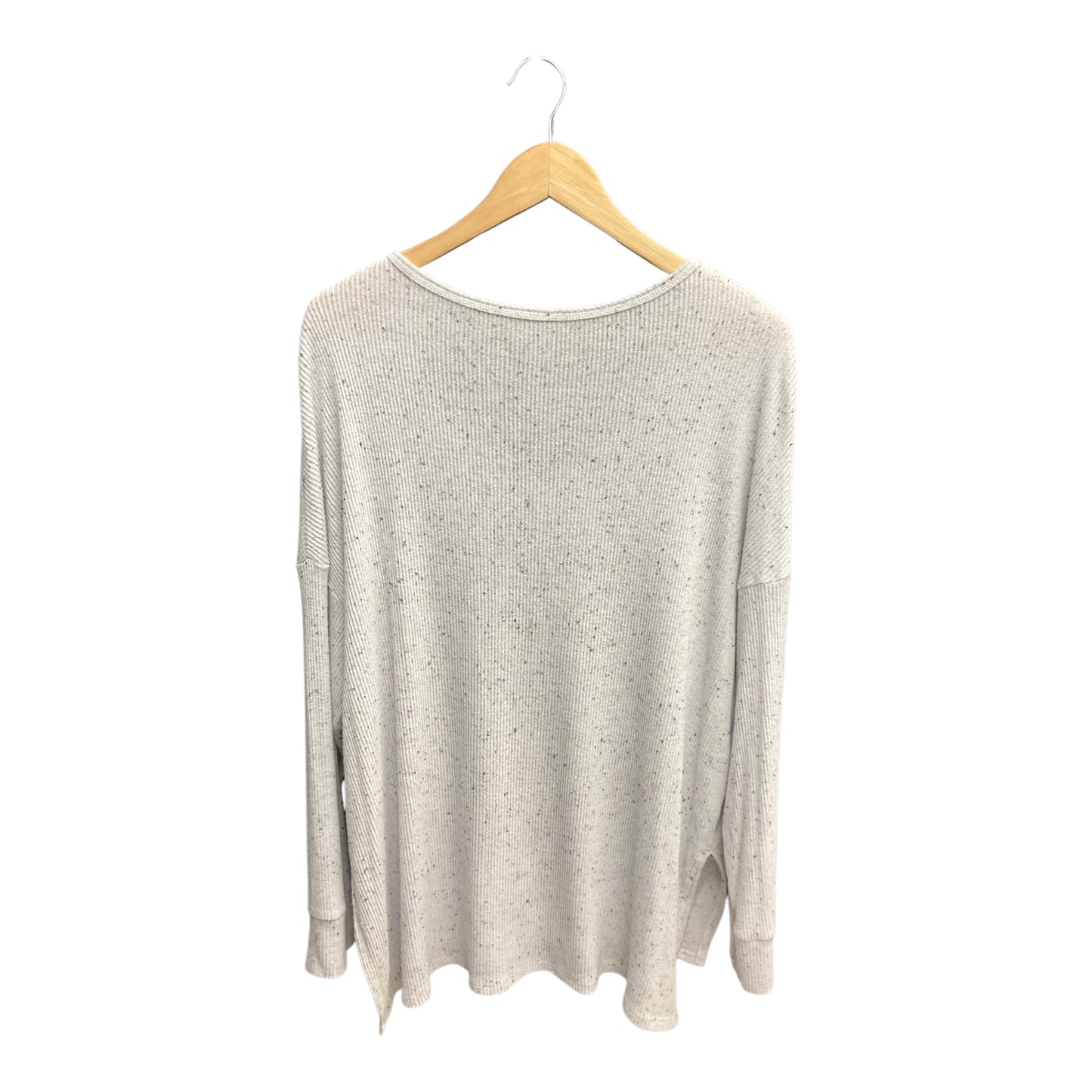 Top Long Sleeve By American Eagle In Grey, Size: Xl