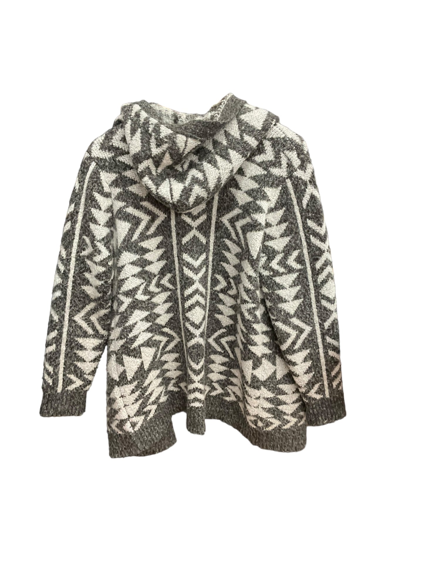 Sweater Cardigan By Clothes Mentor In Grey, Size: L