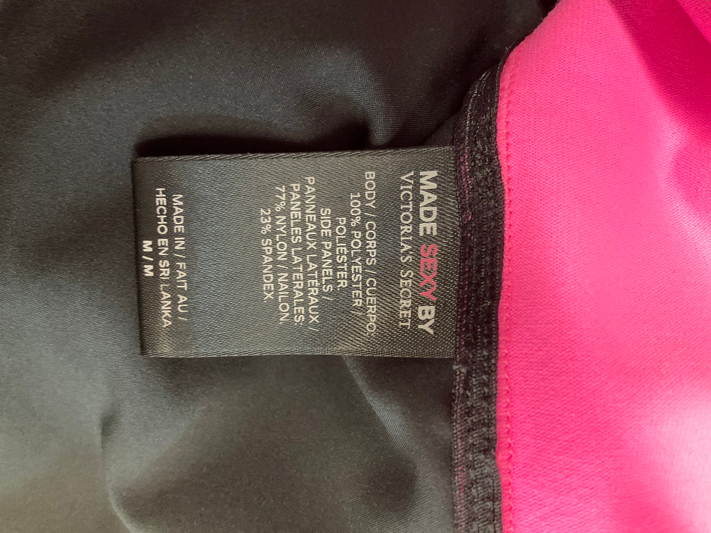 Athletic Jacket By Victorias Secret In Pinkblack, Size: M