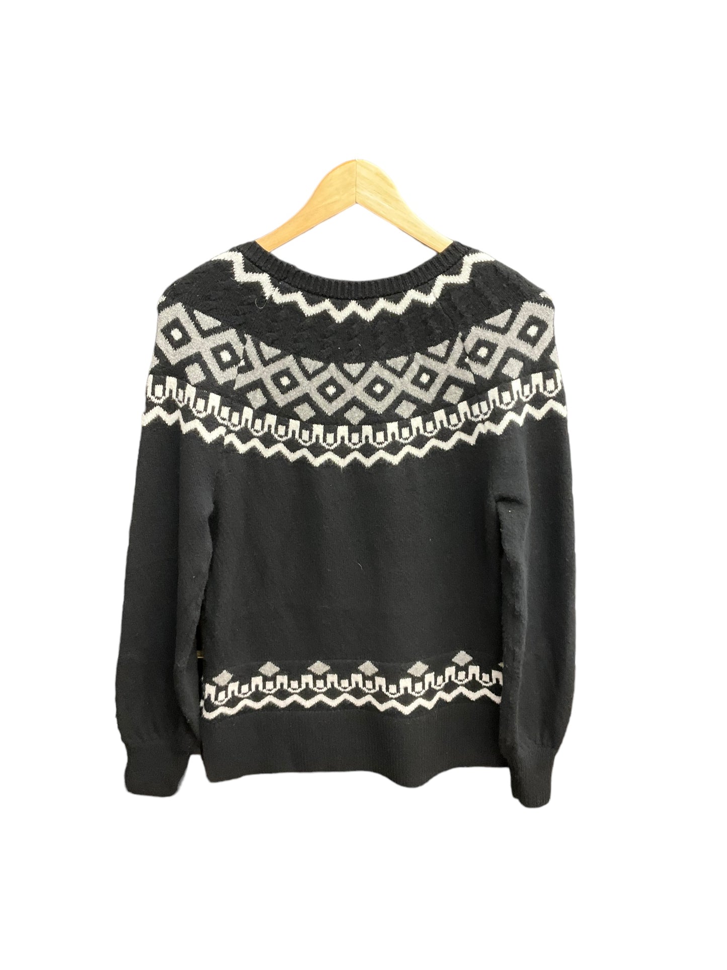 Sweater By Loft O In Black Grey, Size: Xs