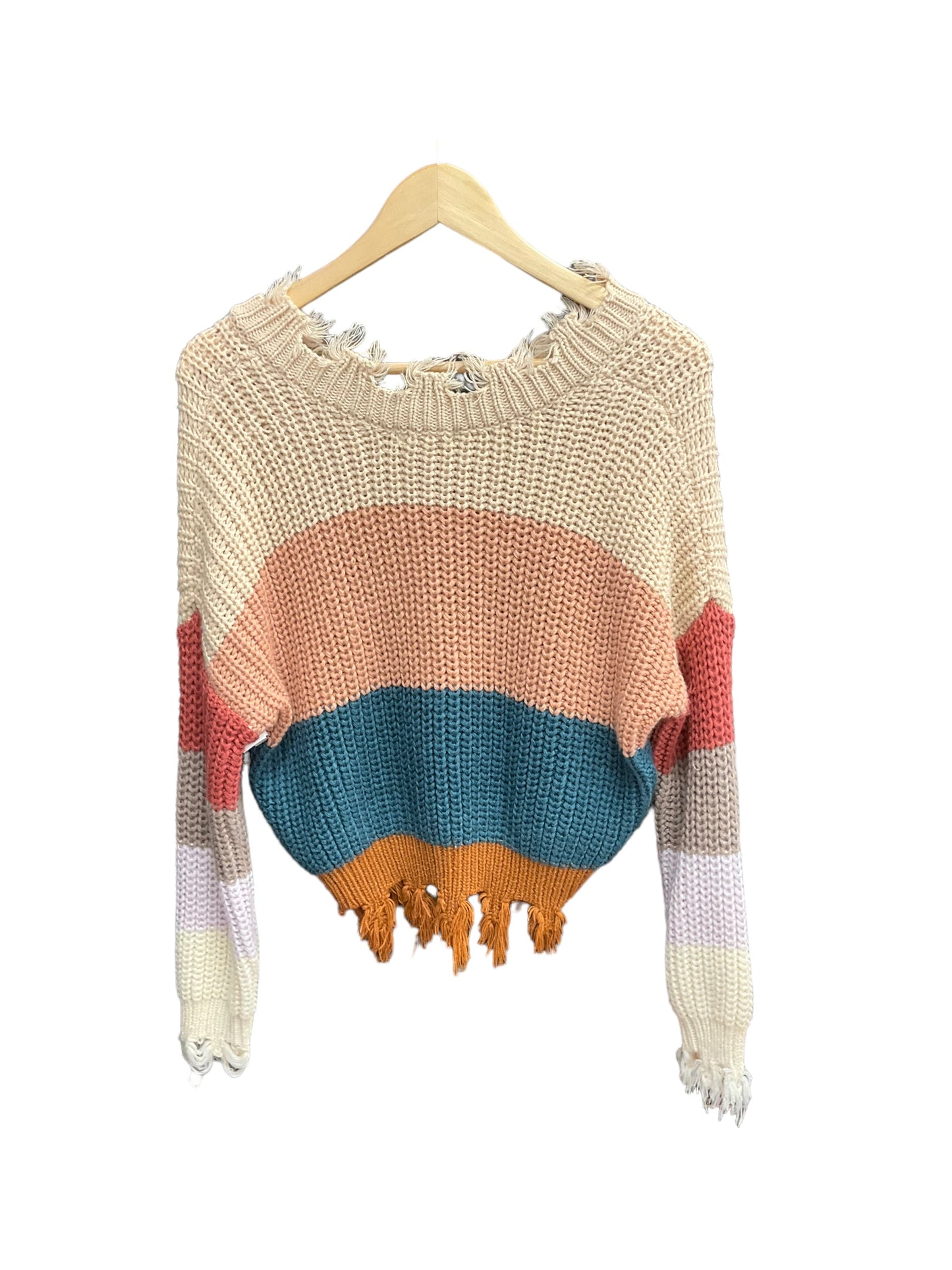 Sweater By Clothes Mentor In Multi-colored, Size: S