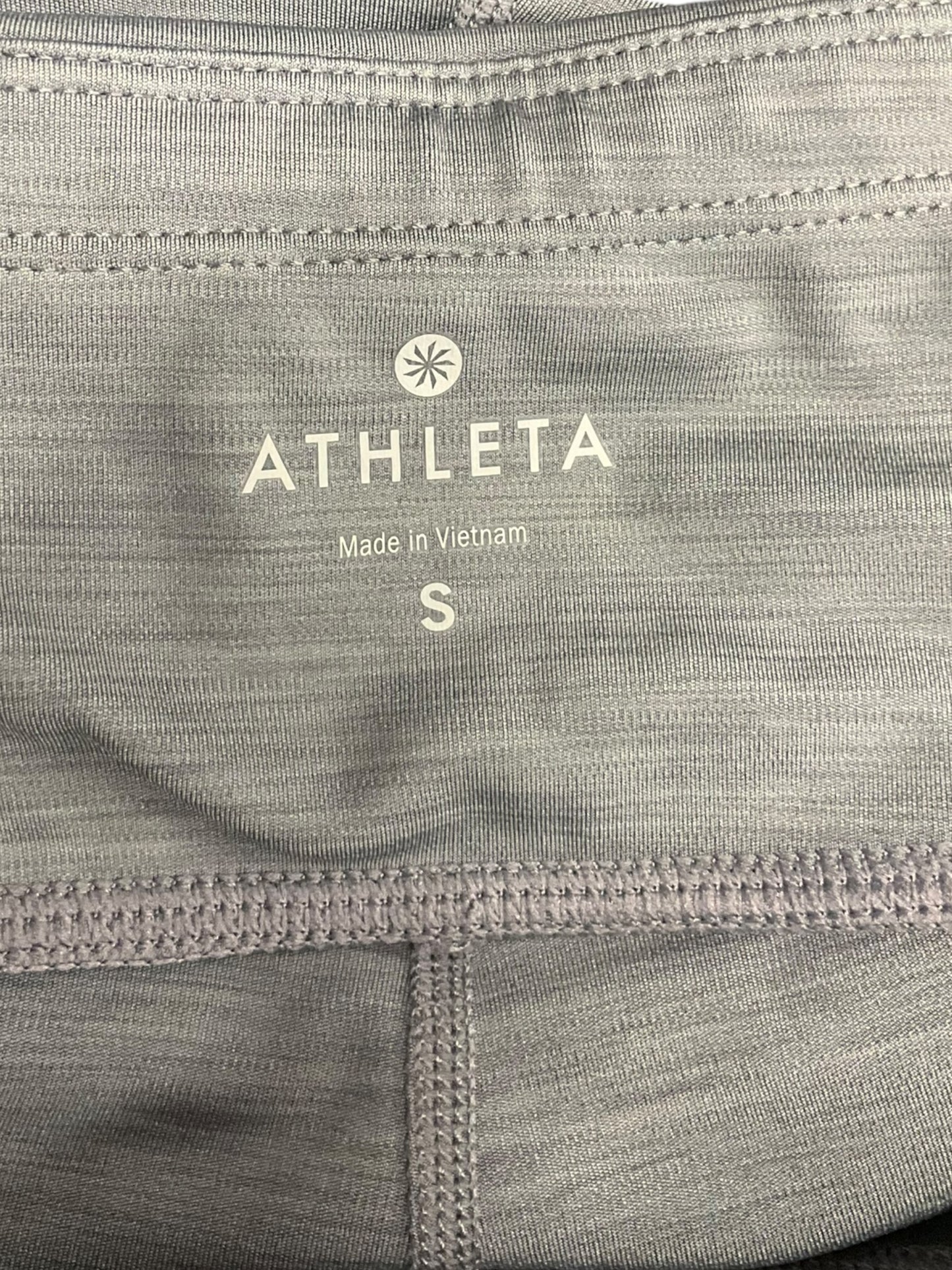 Athletic Leggings By Athleta In Grey White, Size: S