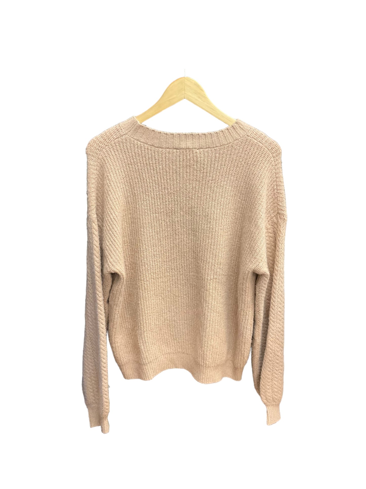 Sweater By T Tahari In Beige, Size: L