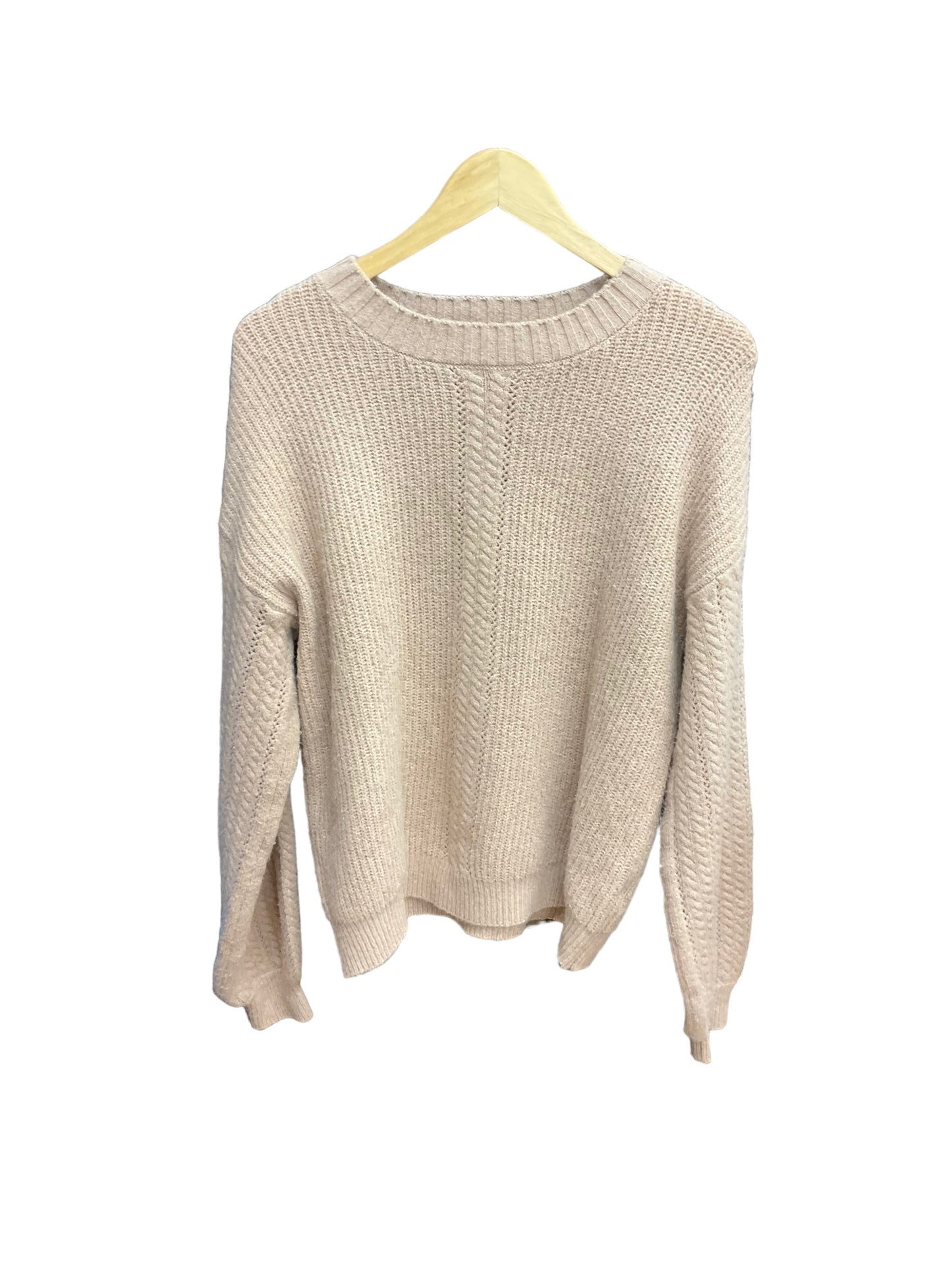 Sweater By T Tahari In Beige, Size: L