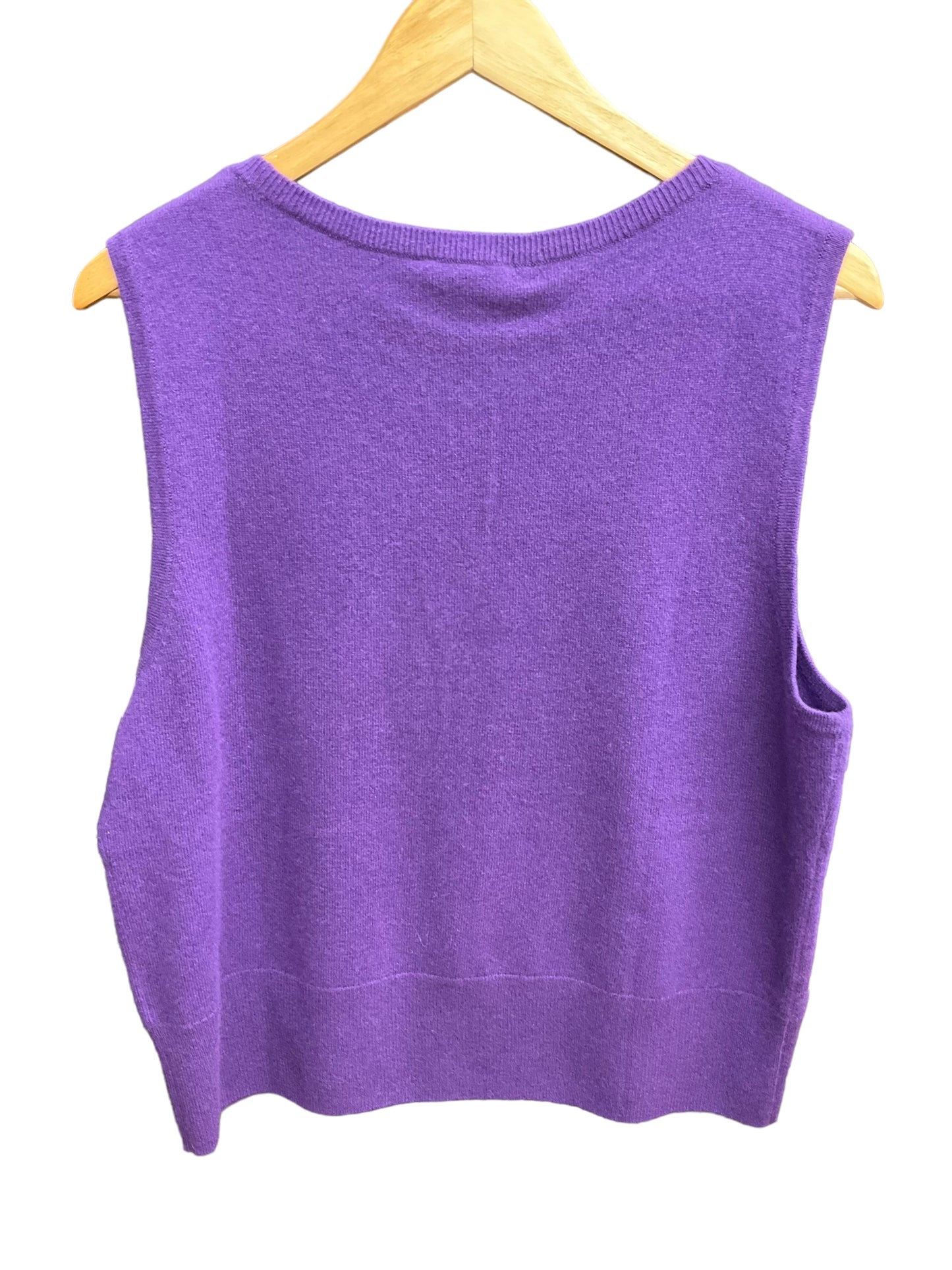 Purple Sweater Cashmere Talbots O, Size Xl