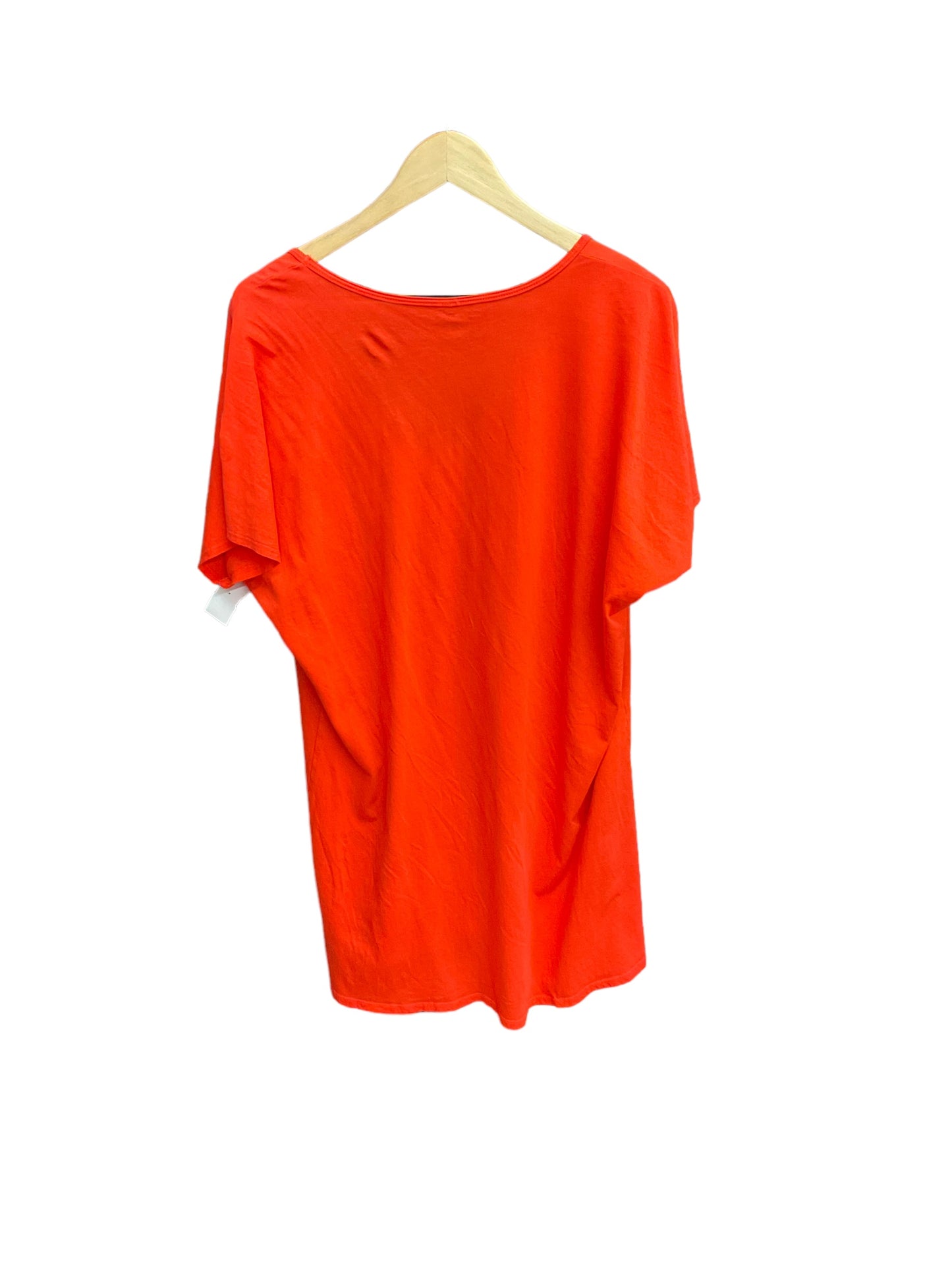 Orange Tunic Short Sleeve Mumu, Size S