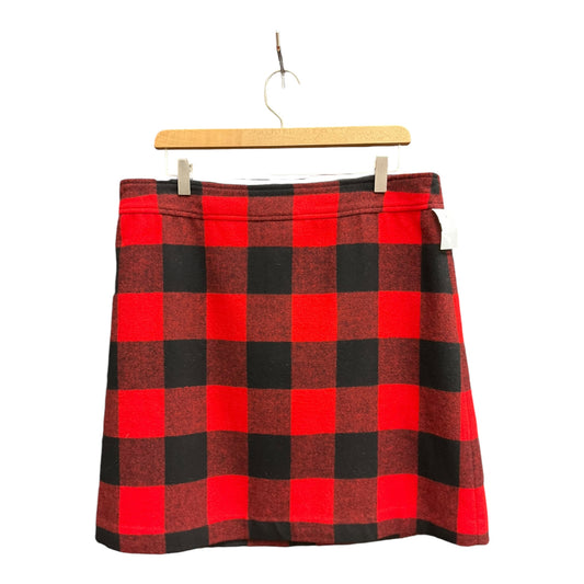 Skirt Mini & Short By J. Crew In Black & Red, Size: 14