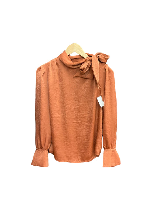 Top Long Sleeve By Banana Republic In Copper, Size: Xs