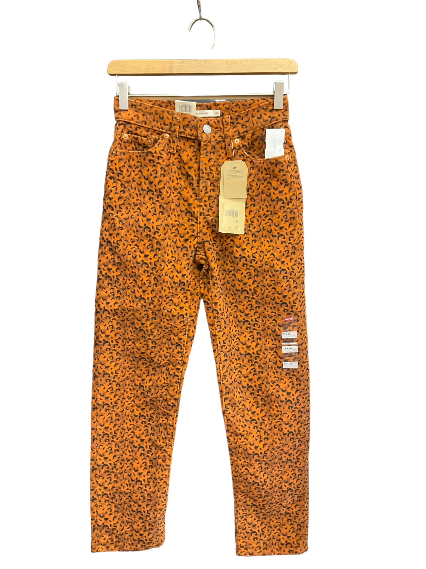 Animal Print Pants Corduroy Levis, Size 00