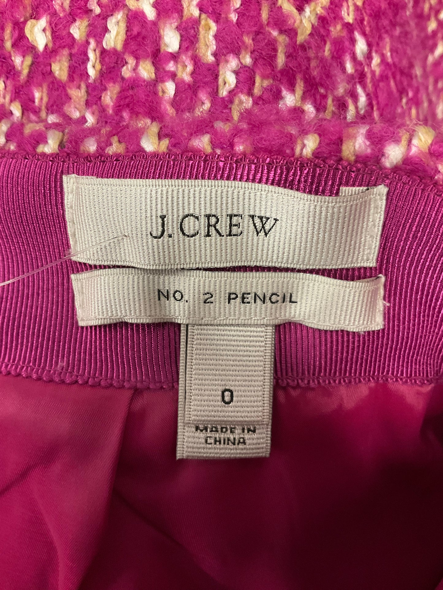 Pink Skirt Midi J. Crew, Size 0