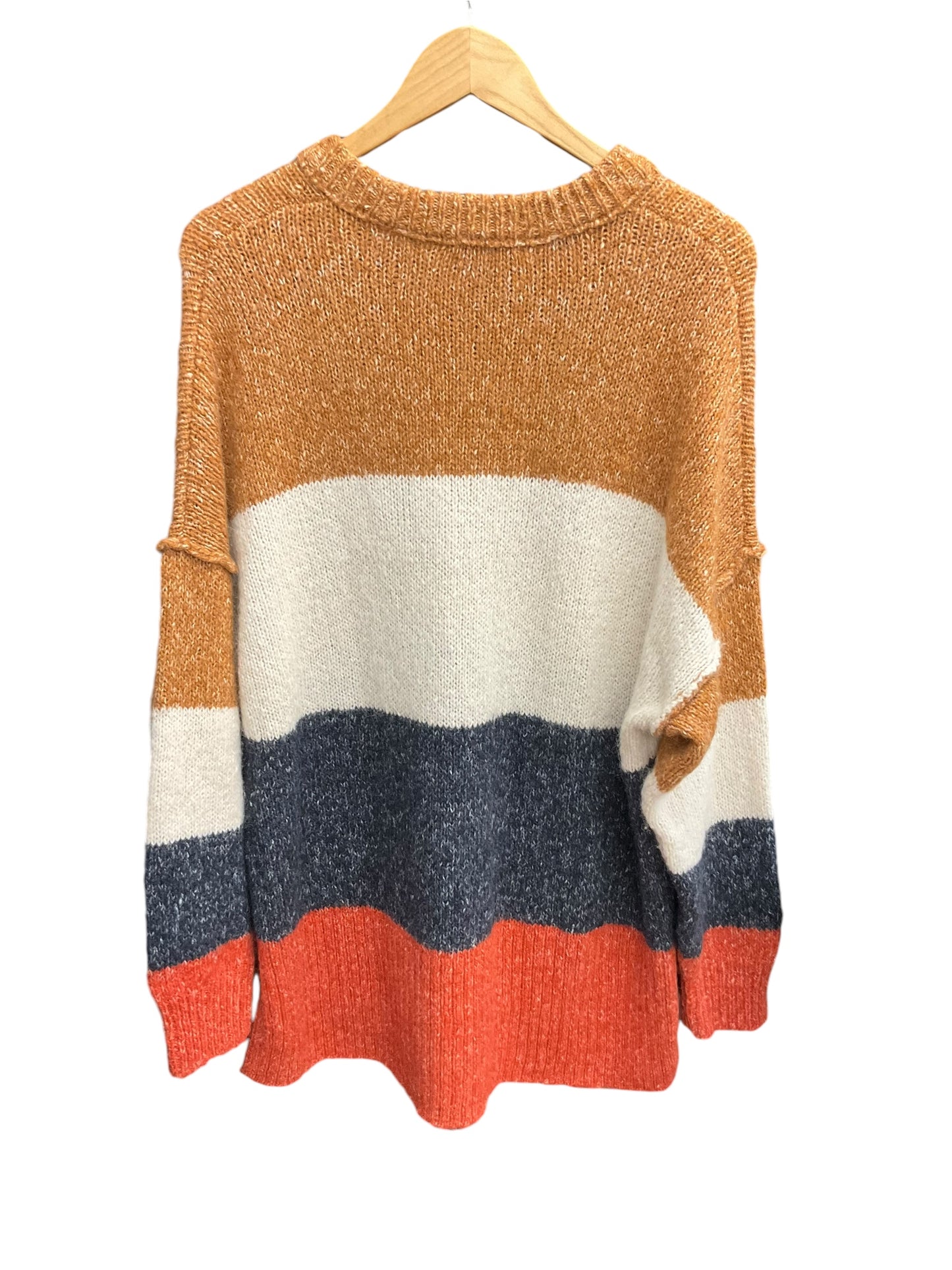 Sweater By Madewell In Striped Pattern, Size: L