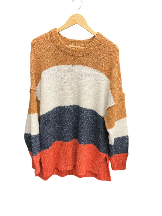 Sweater By Madewell In Striped Pattern, Size: L