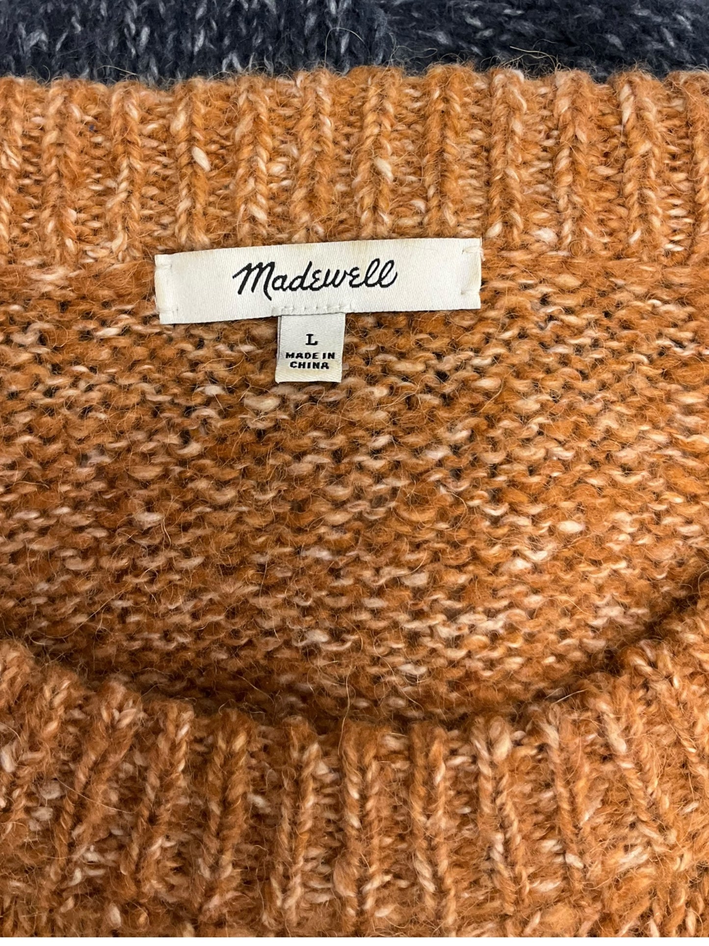 Sweater By Madewell In Striped Pattern, Size: L