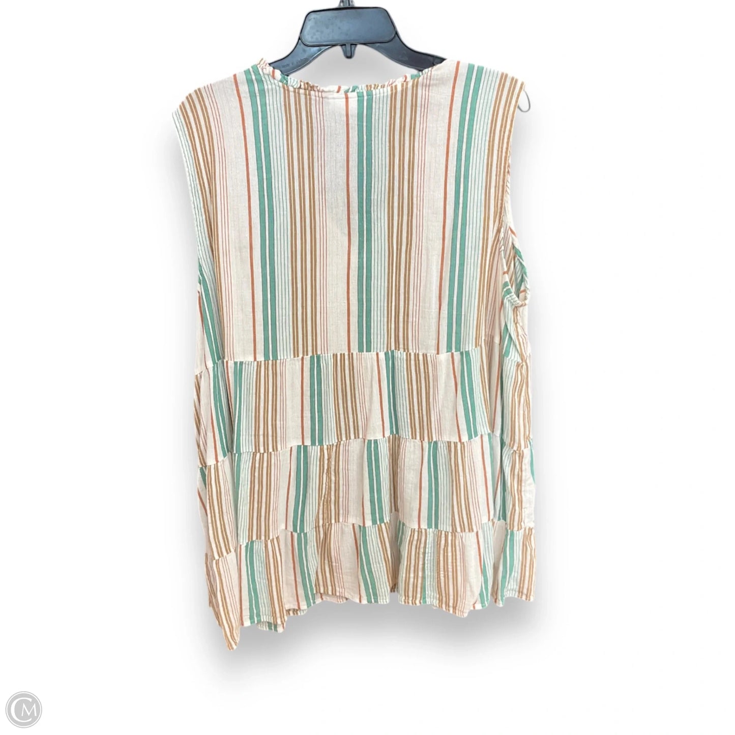 Top Sleeveless By J. Jill In Striped Pattern, Size: 2x