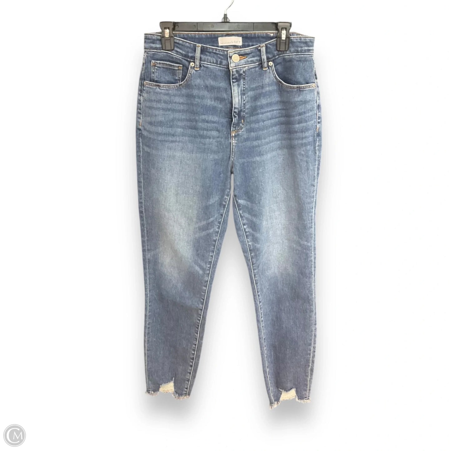 Jeans Boyfriend By Loft In Blue Denim, Size: 10