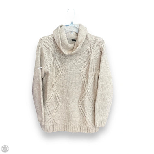 Sweater Cardigan Designer By Lafayette 148 In Beige, Size: L
