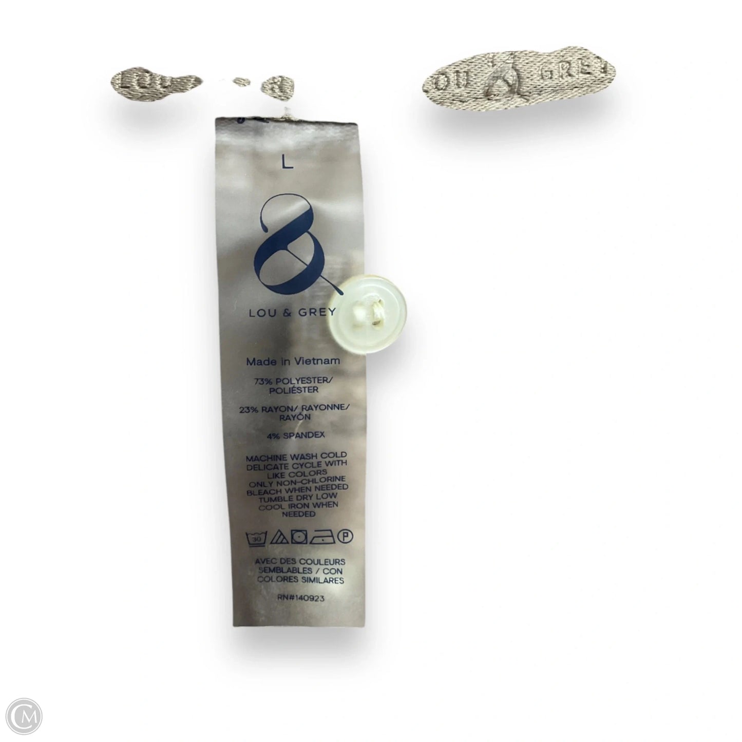 Top Long Sleeve By Lou And Grey In Tan, Size: L