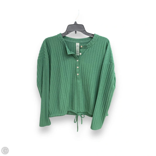 Top Long Sleeve By Lou And Grey In Green, Size: L