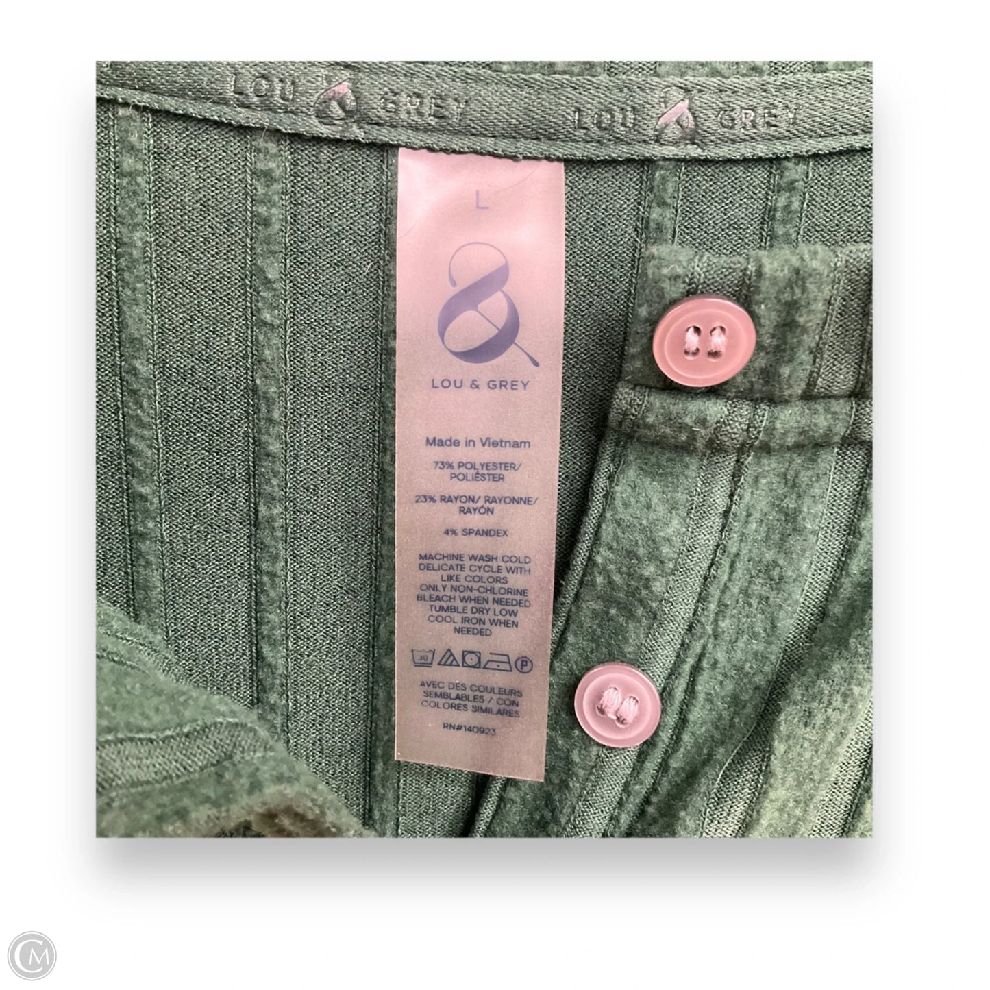 Top Long Sleeve By Lou And Grey In Green, Size: L