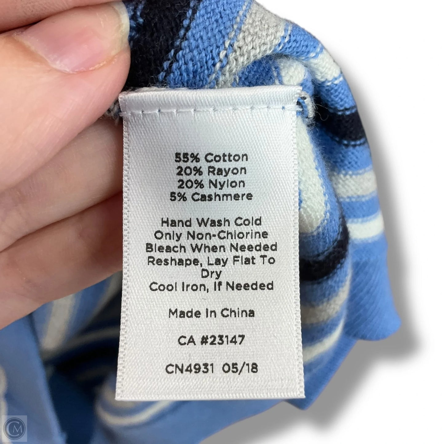 Top Sleeveless By Talbots In Striped Pattern, Size: 3x
