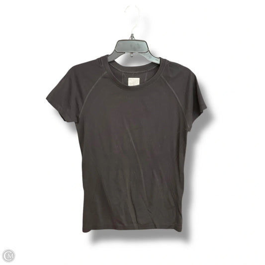 Athletic Top Short Sleeve By Athleta In Black, Size: M