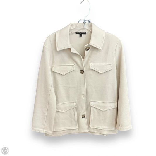 Jacket Shirt By Banana Republic In Beige, Size: Xs