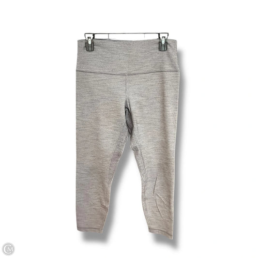 Athletic Capris By Lululemon In Grey, Size: 12
