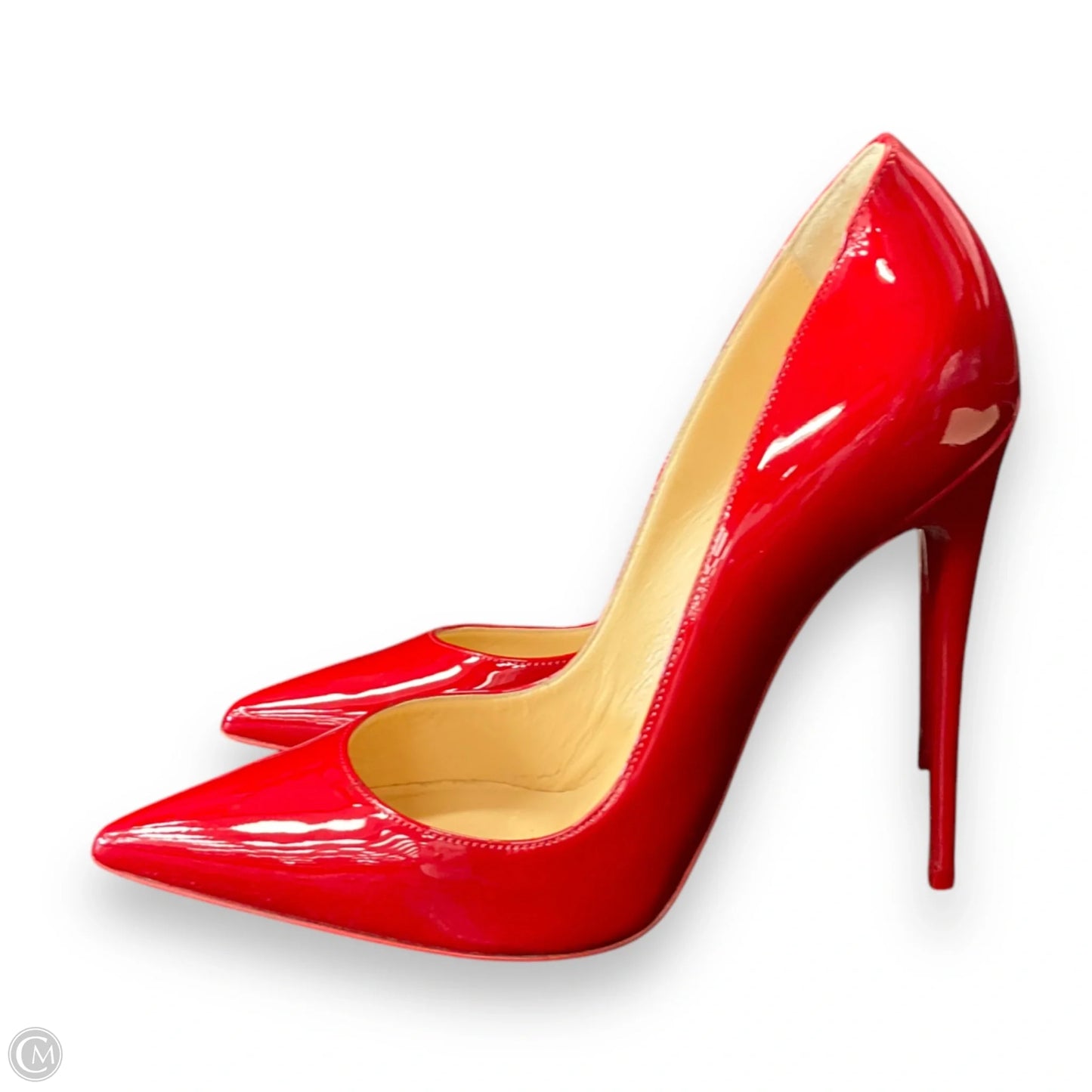 Shoes Luxury Designer By Christian Louboutin In Red, Size: 7.5