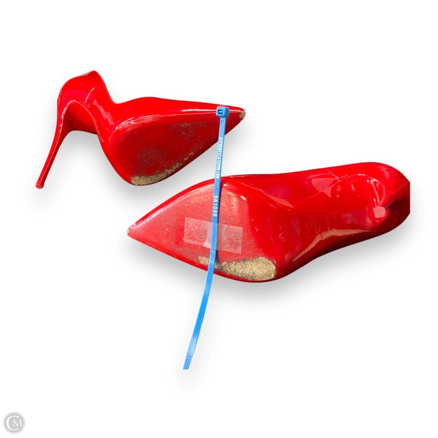 Shoes Luxury Designer By Christian Louboutin In Red, Size: 7.5