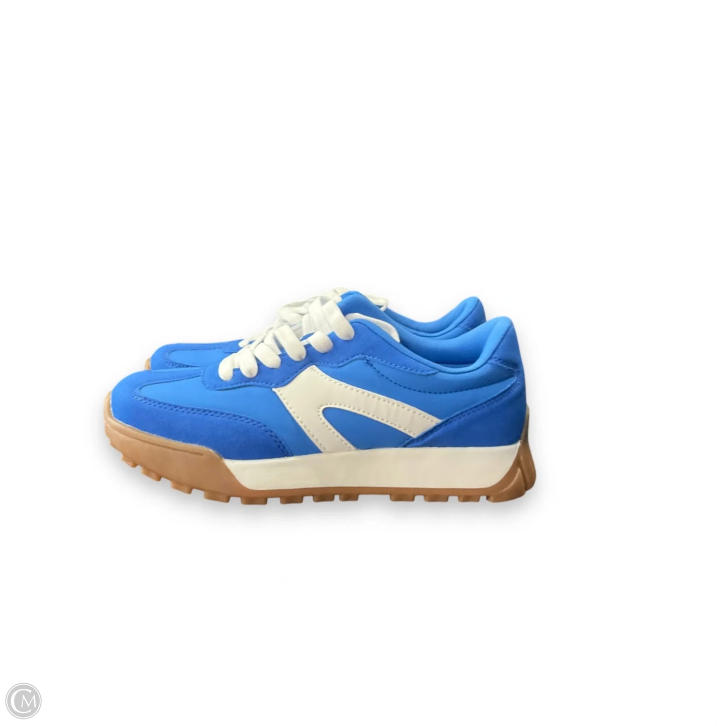 Shoes Athletic By Le Sheelah In Blue & White, Size: 6