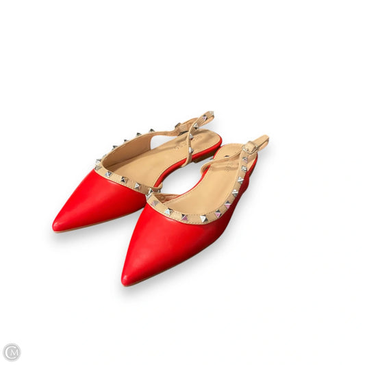 Shoes Flats By Berness In Red, Size: 6