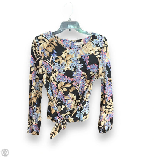 Top 3/4 Sleeve By Samantha Dru In Floral Print, Size: M