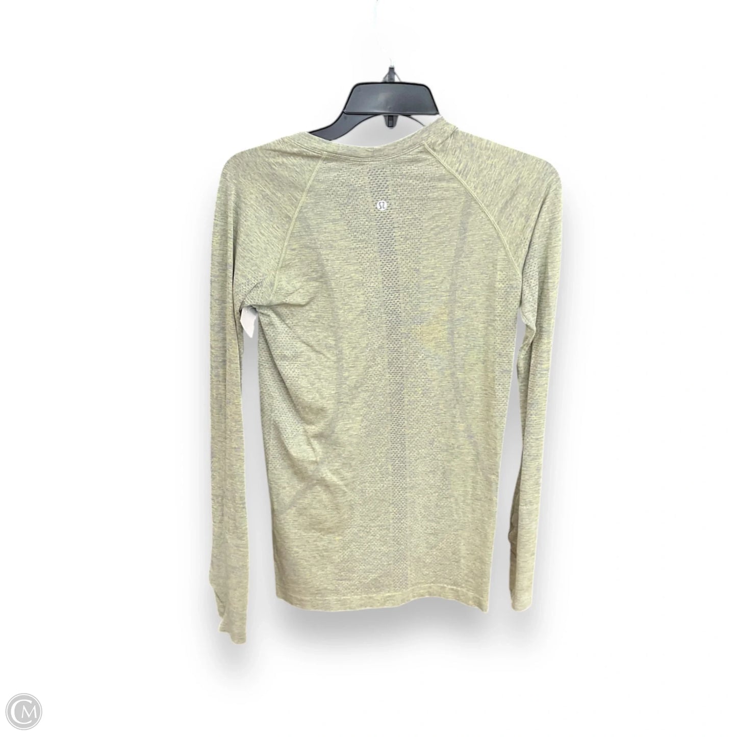 Athletic Top Long Sleeve Crewneck By Lululemon In Green, Size: 6