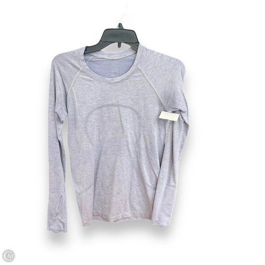 Athletic Top Long Sleeve Crewneck By Lululemon In Purple, Size: 6