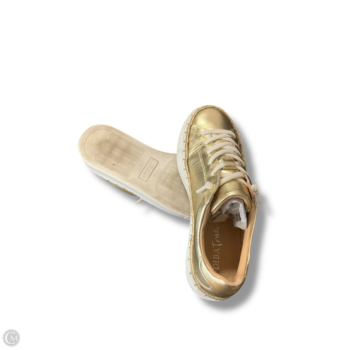 Shoes Sneakers By Diba In Gold, Size: 8