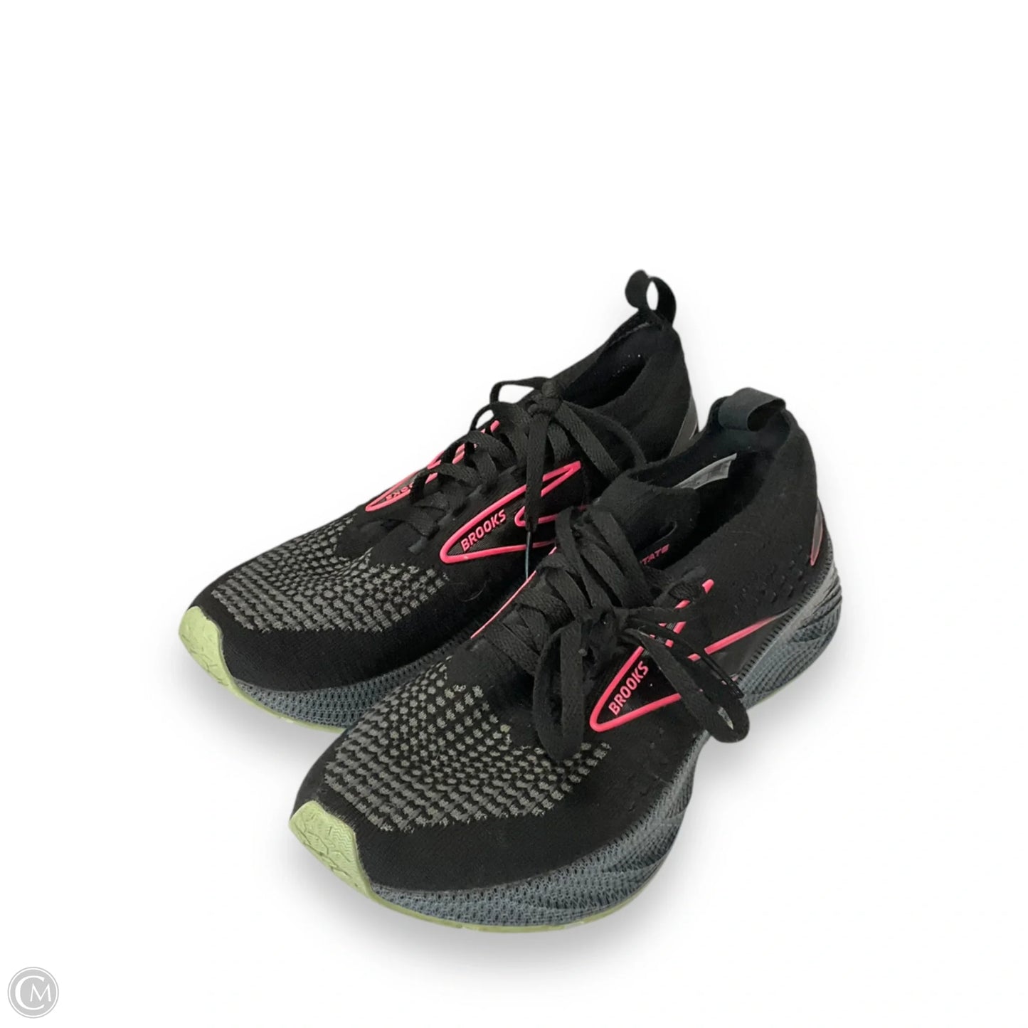 Shoes Athletic By Brooks In Black & Pink, Size: 6