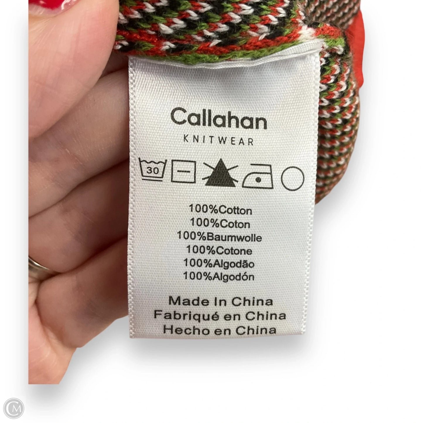 Top Sleeveless By Callahan In Plaid Pattern, Size: S