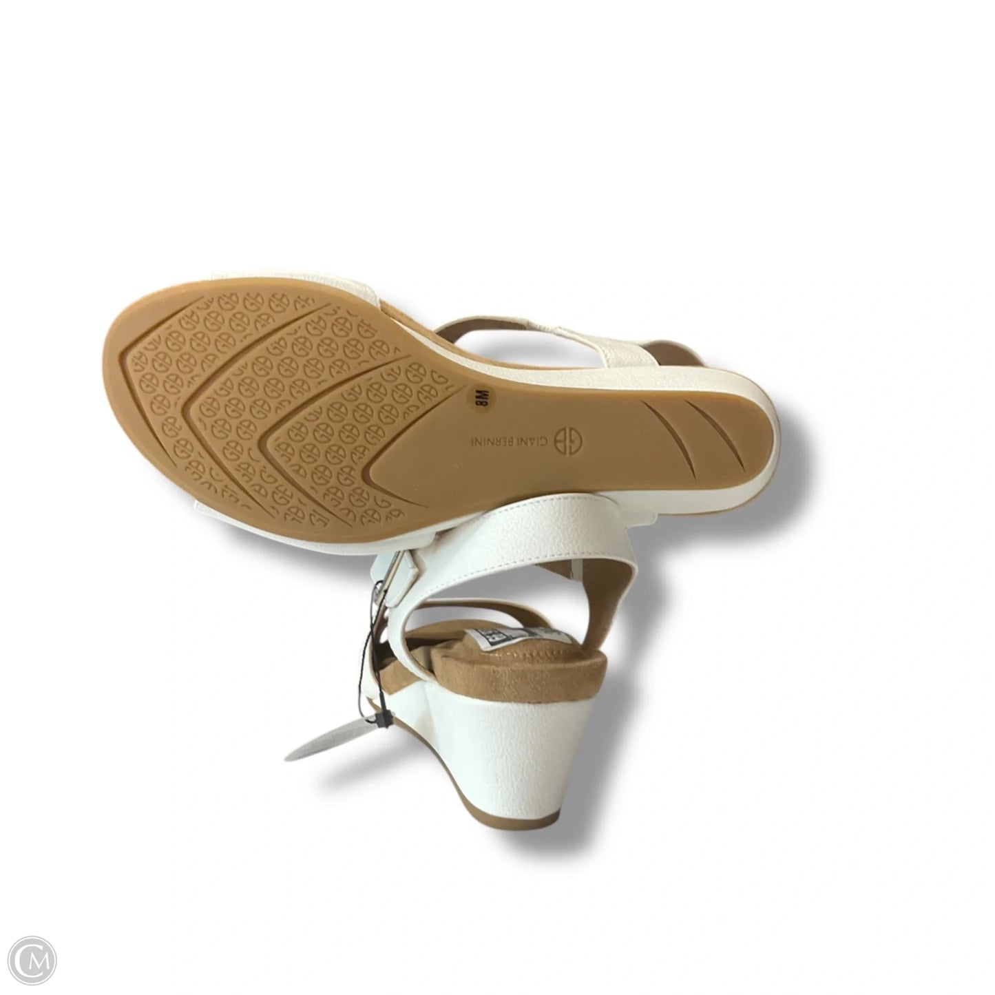 Sandals Heels Wedge By Giani Bernini In Cream, Size: 8