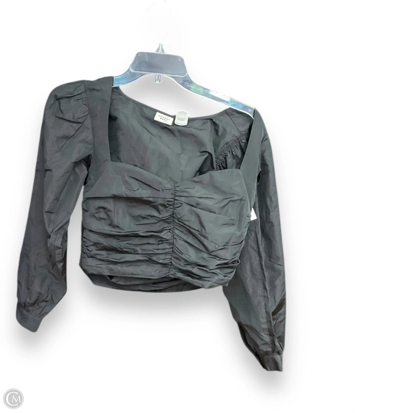 Top Long Sleeve By Sunday Best In Black, Size: S