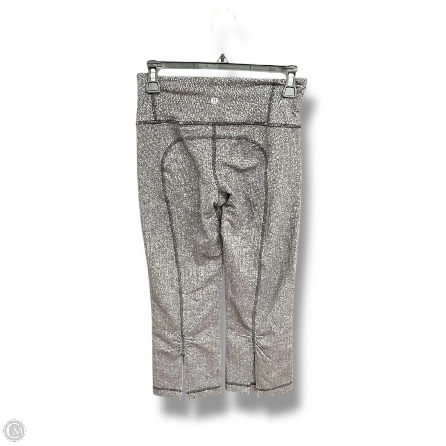 Athletic Capris By Lululemon In Grey, Size: 4