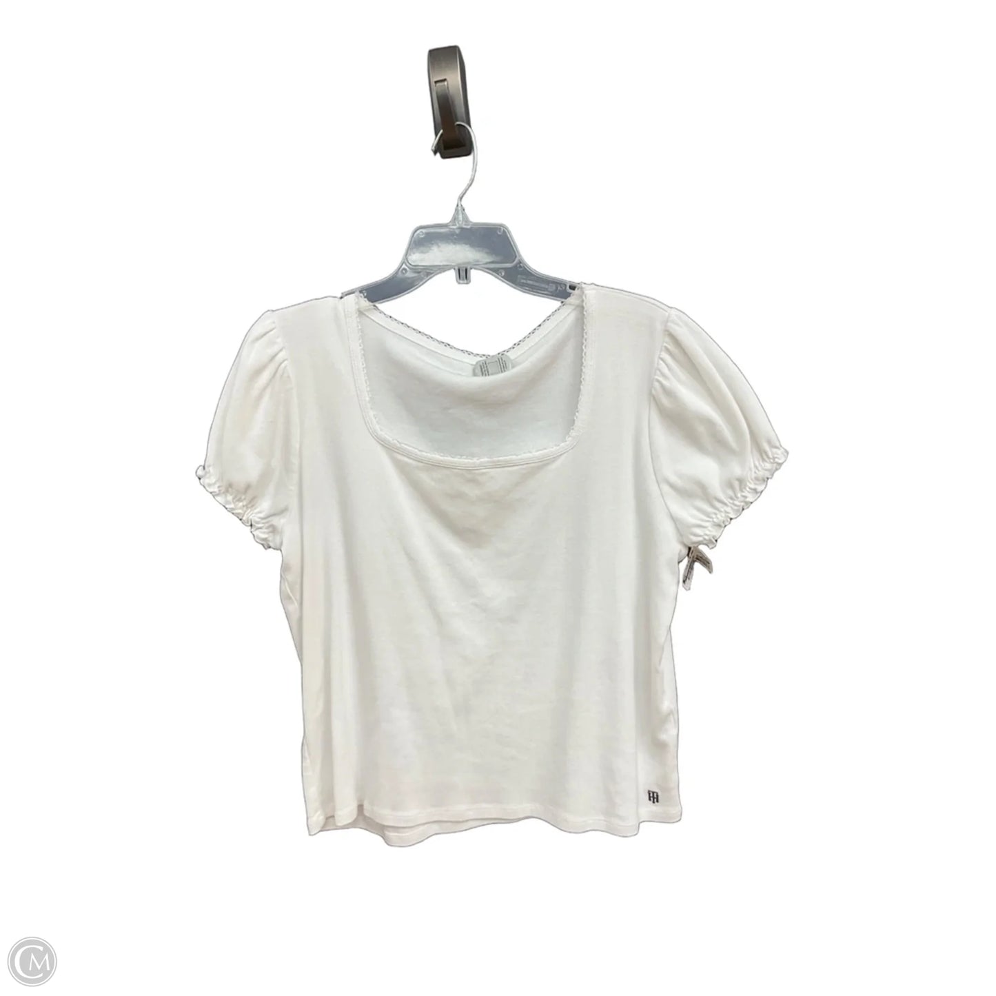 Top Short Sleeve By Tommy Hilfiger In White, Size: Xxl