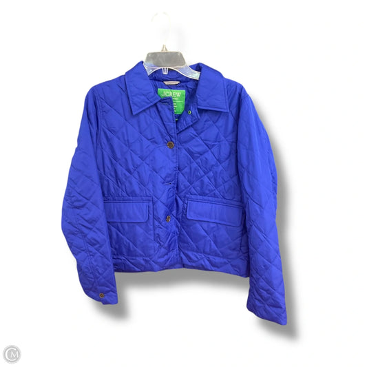 Jacket Puffer & Quilted By J. Crew In Blue, Size: M