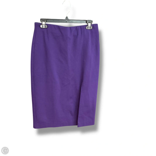 Skirt Midi By Ann Taylor In Purple, Size: M