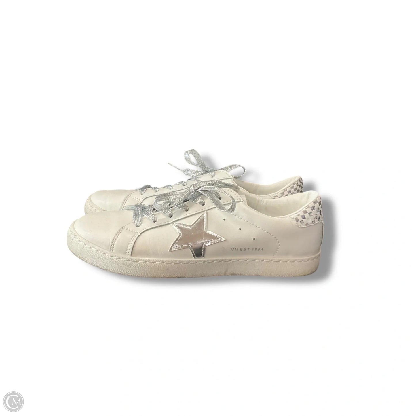 Shoes Sneakers By Vintage Havana In Silver & White, Size: 8