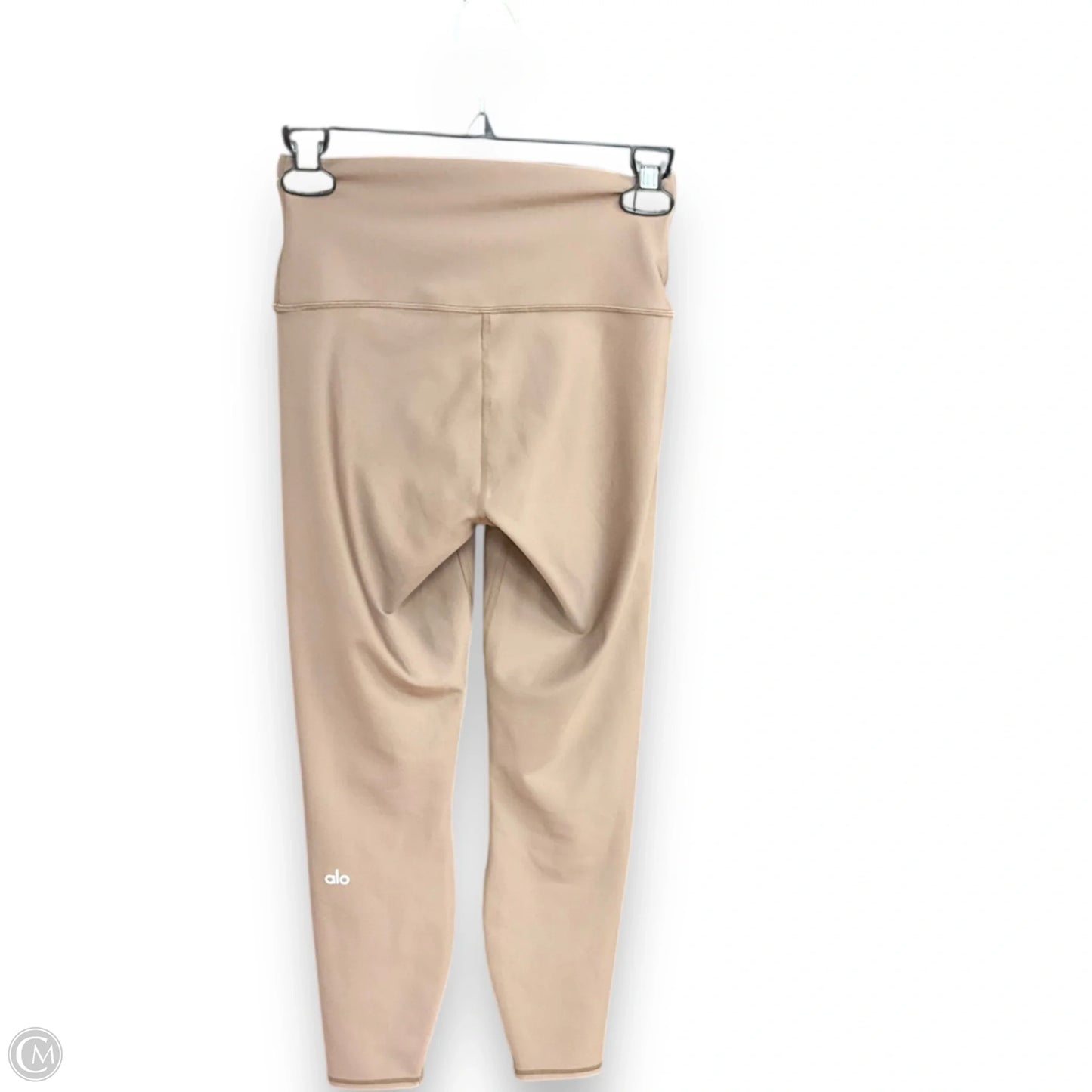 Athletic Leggings By Alo In Taupe, Size: S