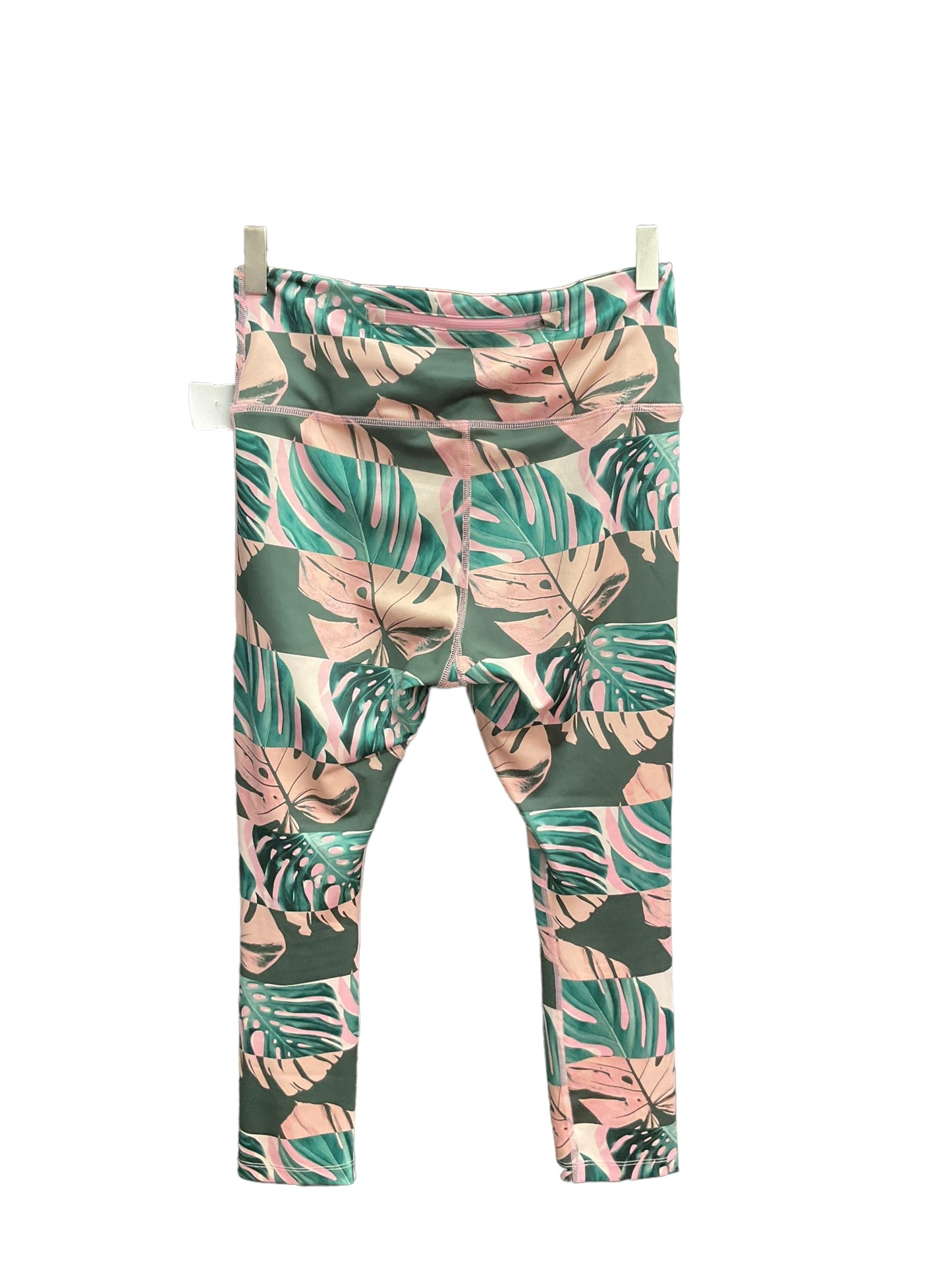 Tropical Print Athletic Leggings Nike Apparel, Size M